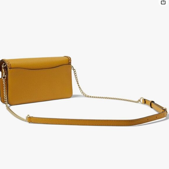 Coach Tabby Chain Clutch Braided Buttercup Leather CJ863 Crossbody Chain ORGPKG - Picture 5 of 14
